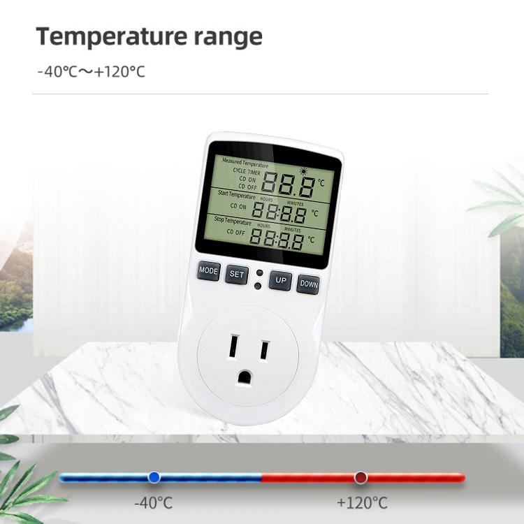 Intelligent Digital Thermostat Countdown Temperature Control Switch Socket Timing Temperature Controller