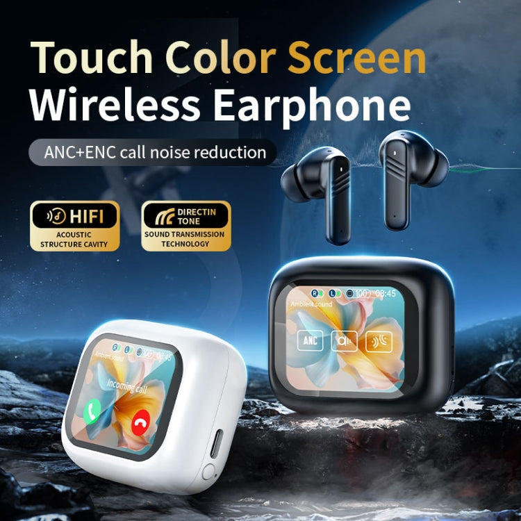 LX-10 Full-Color Touch Screen ANC+ENC Dual Noise Reduction In-Ear Wireless Bluetooth Earphone