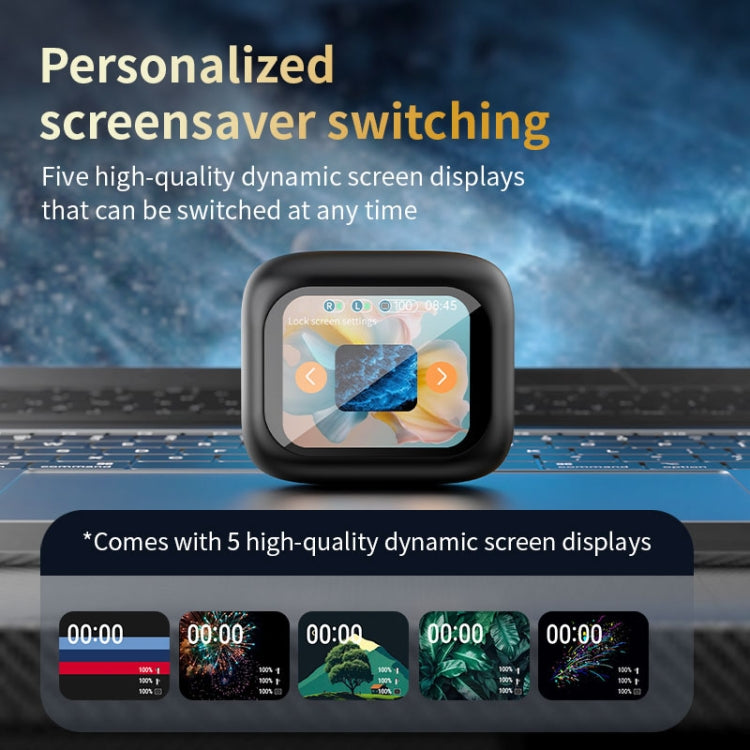 LX-10 Full-Color Touch Screen ANC+ENC Dual Noise Reduction In-Ear Wireless Bluetooth Earphone