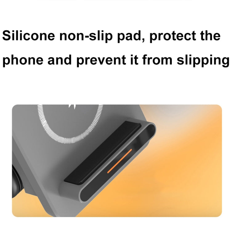 T20S 3-In-1 15W Small Forklift-Shaped Desktop Wireless Charger With LED Atmosphere Light