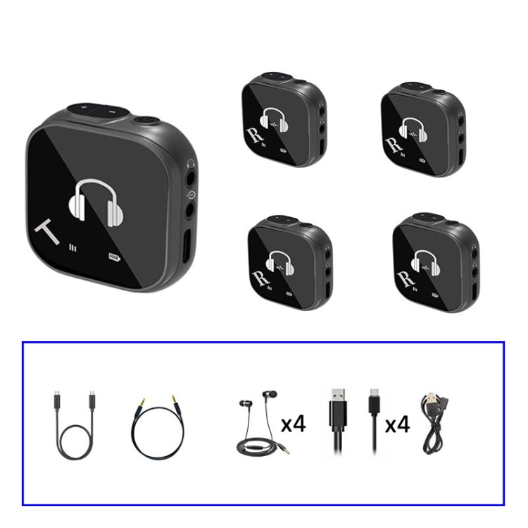 5.8G Wireless In Ear Monitor System Dual-Earphone Monitoring Transmitter Receiver