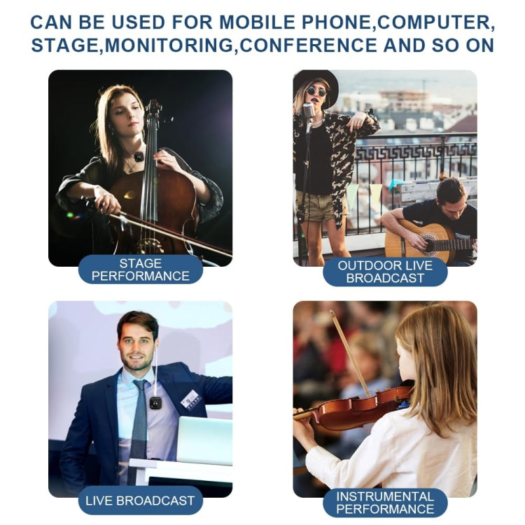 5.8G  Wireless In-ear Monitor System Support Dual-Earphone Monitoring