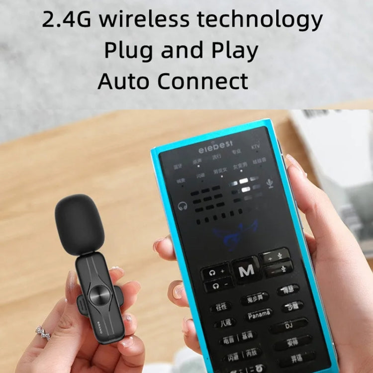 3.5mm Receiver Wireless Lavalier Microphone 9-inch Fill Light Tripod Set for Live Photography