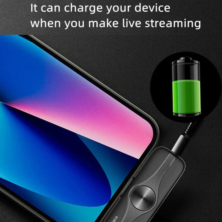 3.5mm Receiver Wireless Lavalier Microphone 9-inch Fill Light Tripod Set for Live Photography