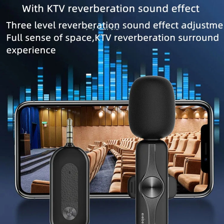 3.5mm Receiver Wireless Lavalier Microphone 9-inch Fill Light Tripod Set for Live Photography