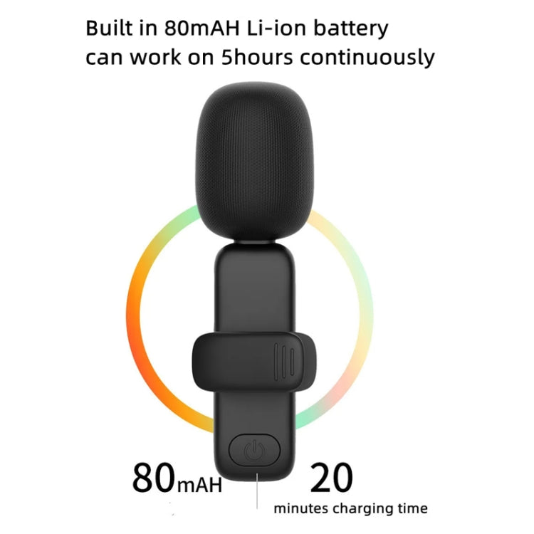 3.5mm Receiver Wireless Lavalier Microphone 9-inch Fill Light Tripod Set for Live Photography