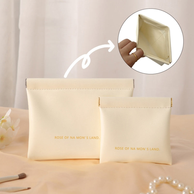 2pcs /Set PU Data Cable Earphone Storage Bag Mini Portable Lipstick Pouch Coin Purse