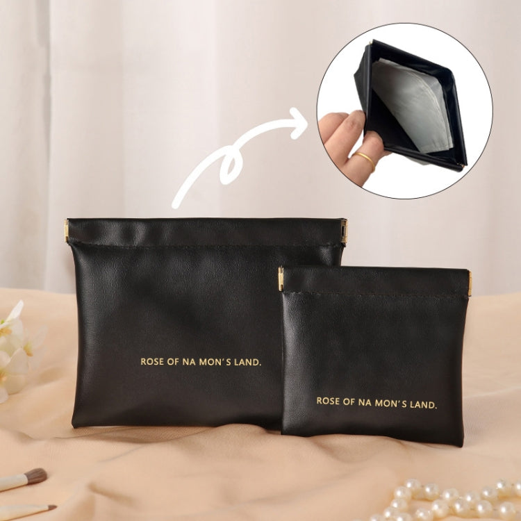 2pcs /Set PU Data Cable Earphone Storage Bag Mini Portable Lipstick Pouch Coin Purse