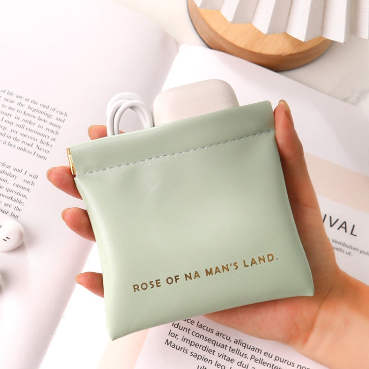 2pcs /Set PU Data Cable Earphone Storage Bag Mini Portable Lipstick Pouch Coin Purse