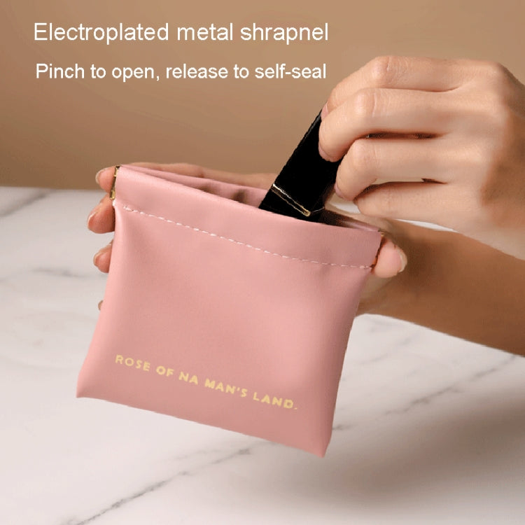 2pcs /Set PU Data Cable Earphone Storage Bag Mini Portable Lipstick Pouch Coin Purse