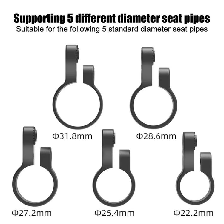 For AirTag Tracker Bicycle Anti-theft Taillight Road Bike Seat Tube Reflective Hidden Mount