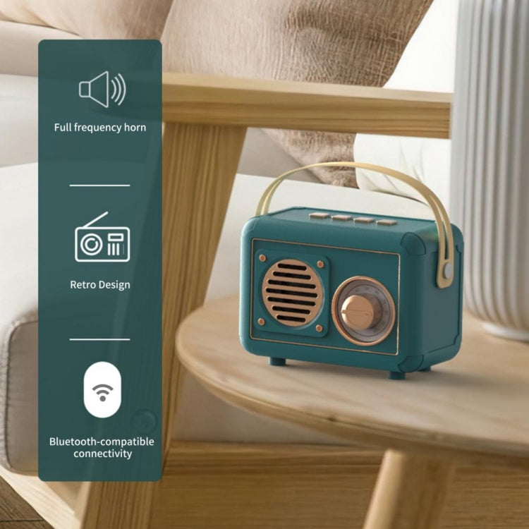 FT-BT20 Mini Retro Card USB Flash Drive FM Radio Wireless Bluetooth Speaker