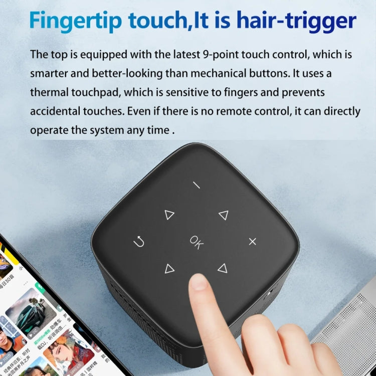 TOUMEI C900 Outdoor Portable Built-In Battery 4K HD Home Music Projector