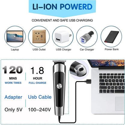 6 in 1 Men Waterproof Electric Hair Trimmer Kit Nose Trimmer, Mustache Trimmer Body Shaver, 8688, 8788, 8988
