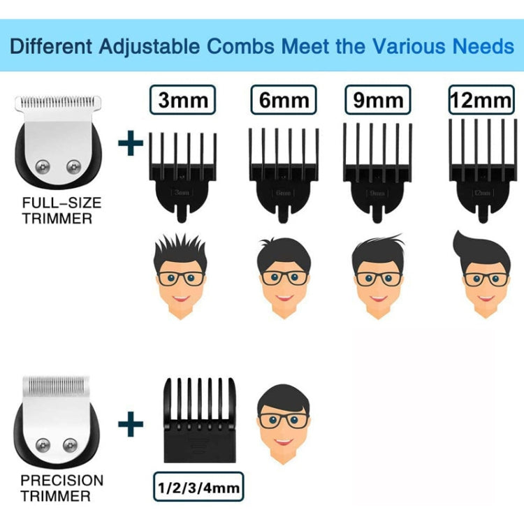 6 in 1 Men Waterproof Electric Hair Trimmer Kit Nose Trimmer, Mustache Trimmer Body Shaver, 8688, 8788, 8988