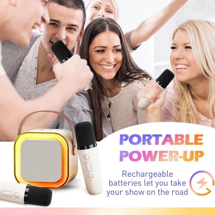 Outdoor Home Portable Wireless Karaoke Sound Cell Phone Integrated Microphone Smart Speaker