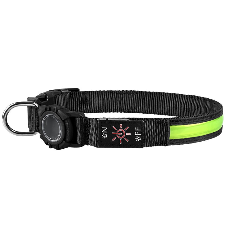 For AirTag Dog Collar LED Waterproof Quick Release Collar