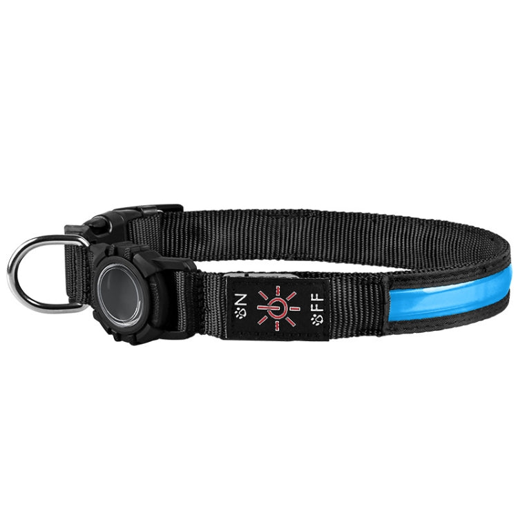 For AirTag Dog Collar LED Waterproof Quick Release Collar