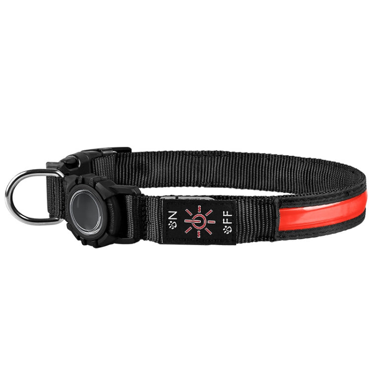 For AirTag Dog Collar LED Waterproof Quick Release Collar
