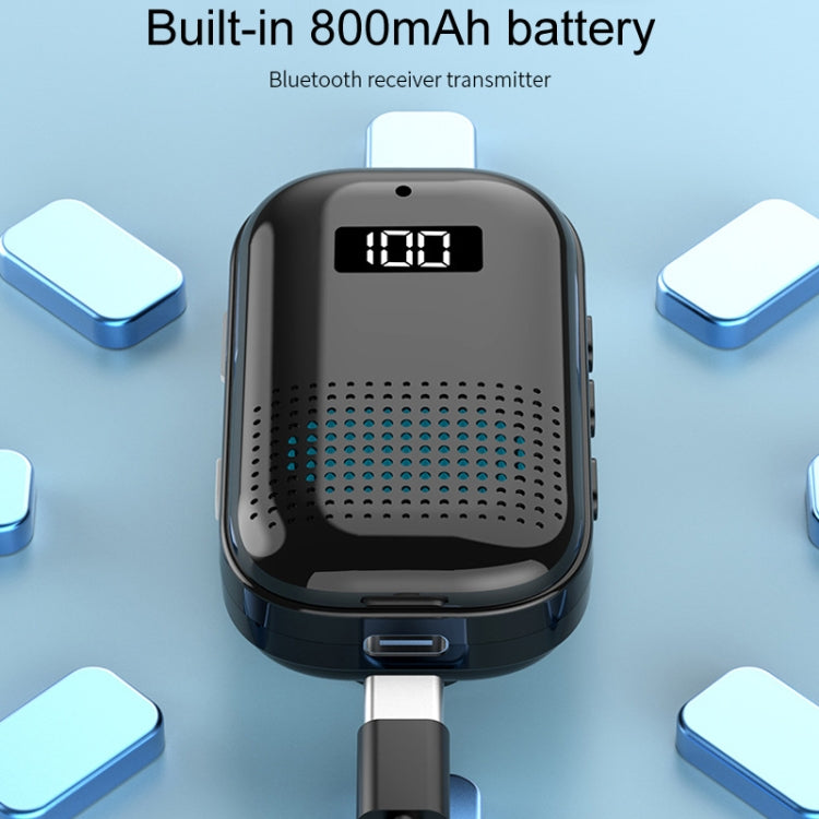 Multifunctional Clip-On Bluetooth Audio Receiver Plug In FM Radio