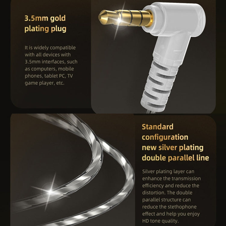 3.5mm Mobile Phone Earphones Sports In-Ear Pluggable Stage Earphone