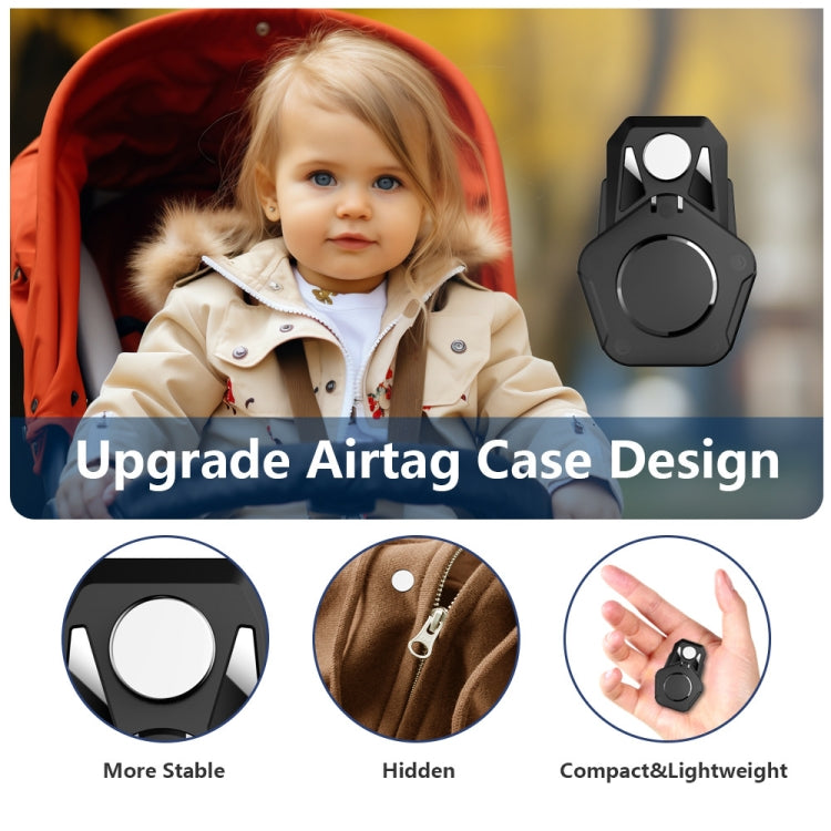 For AirTag Tracker Magnetic Lock Case Waterproof Hidden Protective Cover
