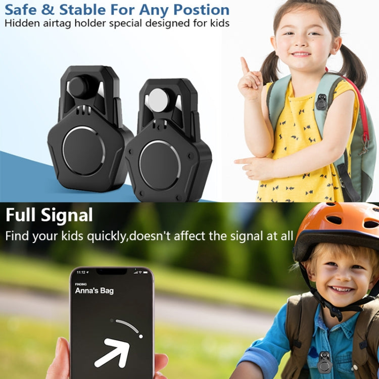 For AirTag Tracker Magnetic Lock Case Waterproof Hidden Protective Cover