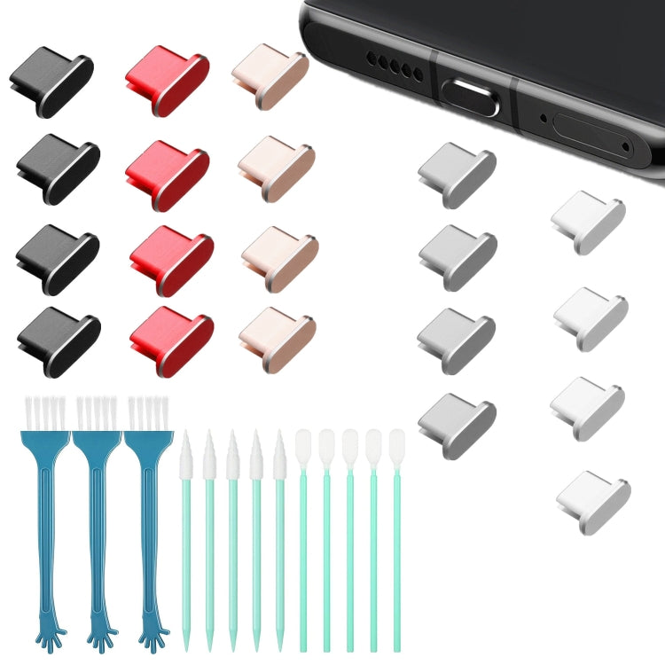 Metal Dust Plug Cleaning Kit For TYPE-C Interface Mobile Phones