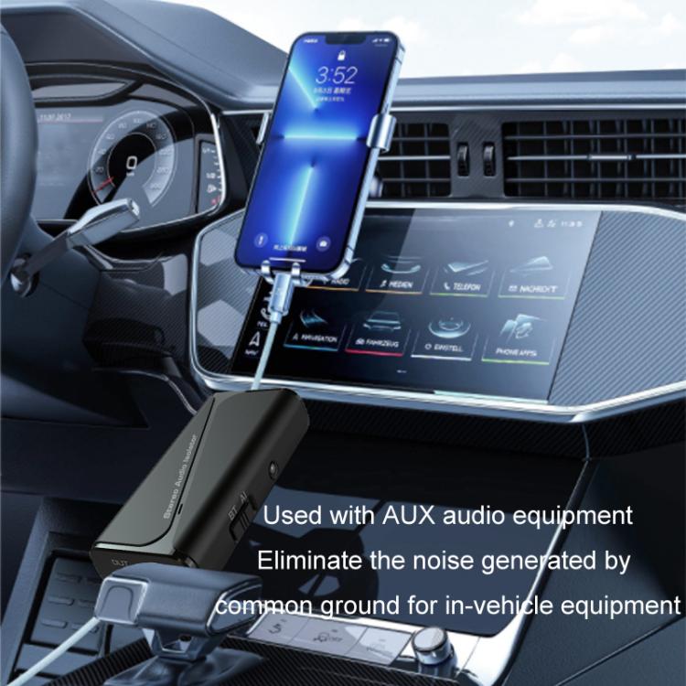 Bluetooth 5.4 Audio Common Ground Isolator Receiver Anti-interference Noise Reducer