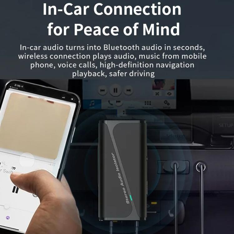 Bluetooth 5.4 Audio Common Ground Isolator Receiver Anti-interference Noise Reducer