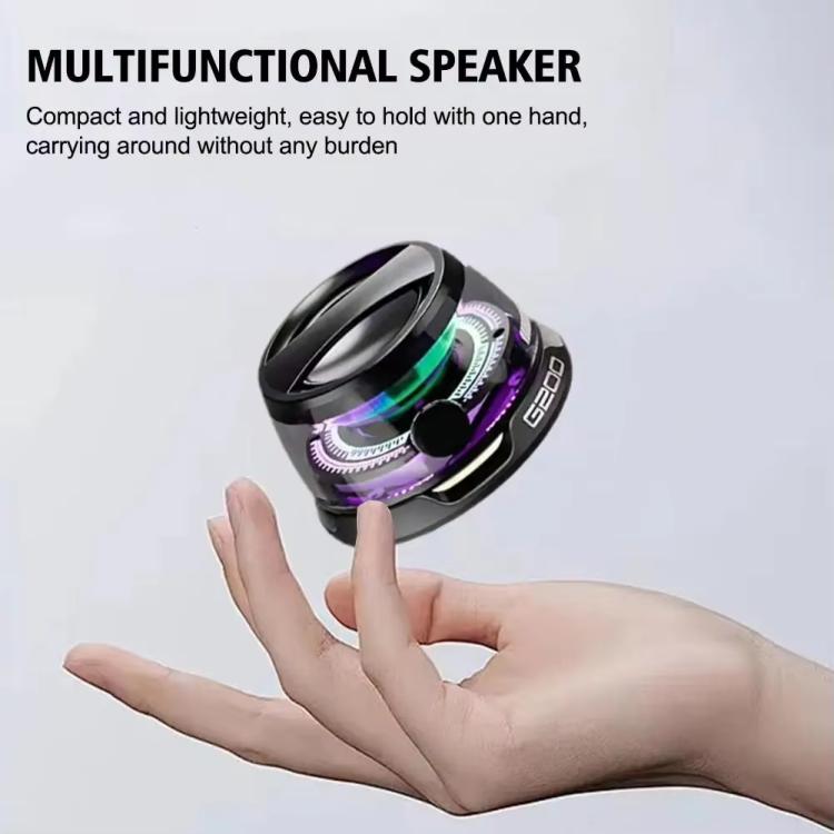 G200 Magnetic Bluetooth TWS Mini Speaker Subwoofer With Colorful Atmosphere Light