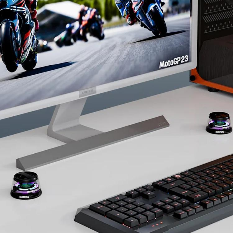 G200 Magnetic Bluetooth TWS Mini Speaker Subwoofer With Colorful Atmosphere Light