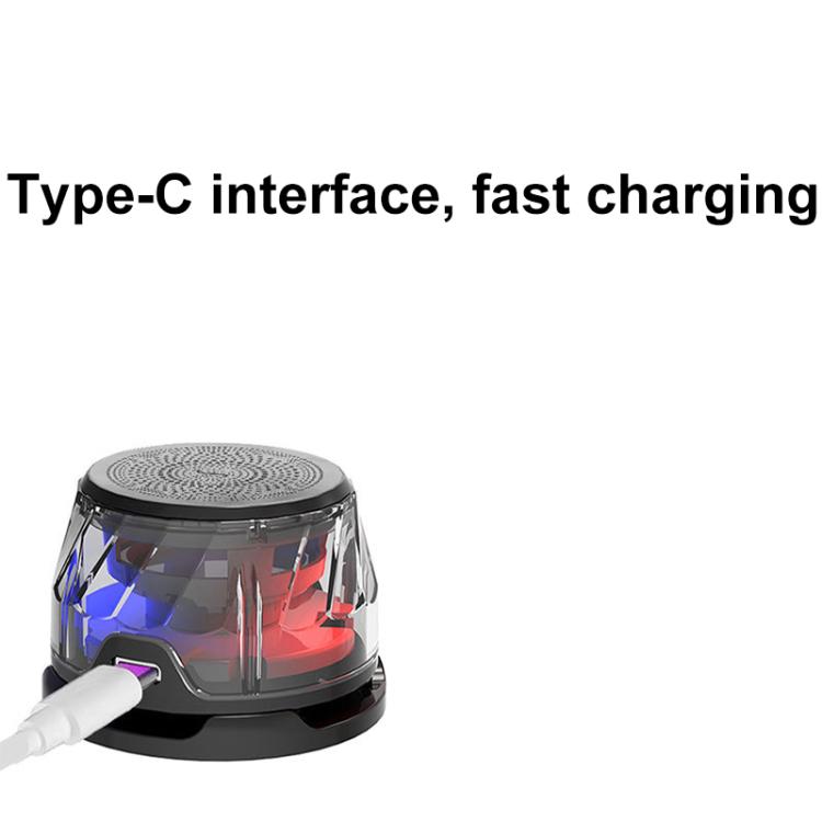 RK-C250 Portable RGB Atmosphere Light Magnetic Bluetooth Speaker with Wireless Charging Function