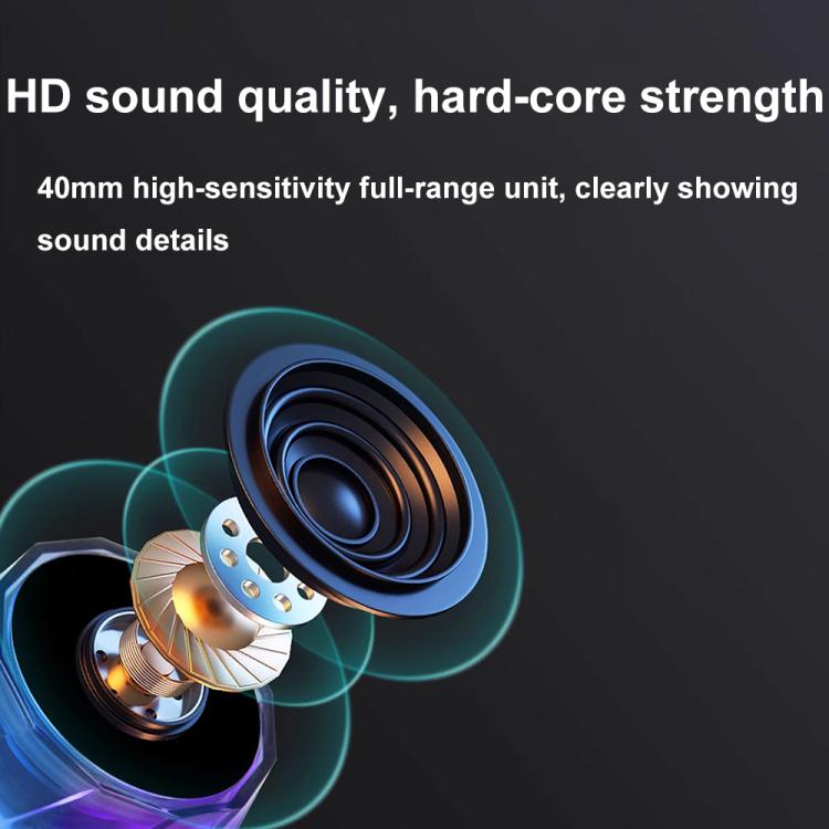 RK-C250 Portable RGB Atmosphere Light Magnetic Bluetooth Speaker with Wireless Charging Function