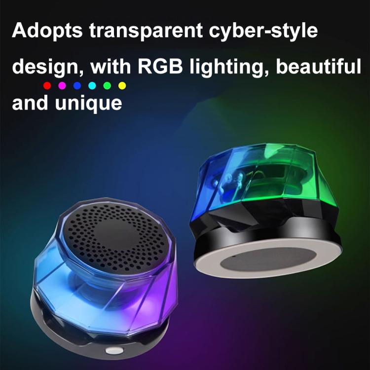 RK-C250 Portable RGB Atmosphere Light Magnetic Bluetooth Speaker with Wireless Charging Function