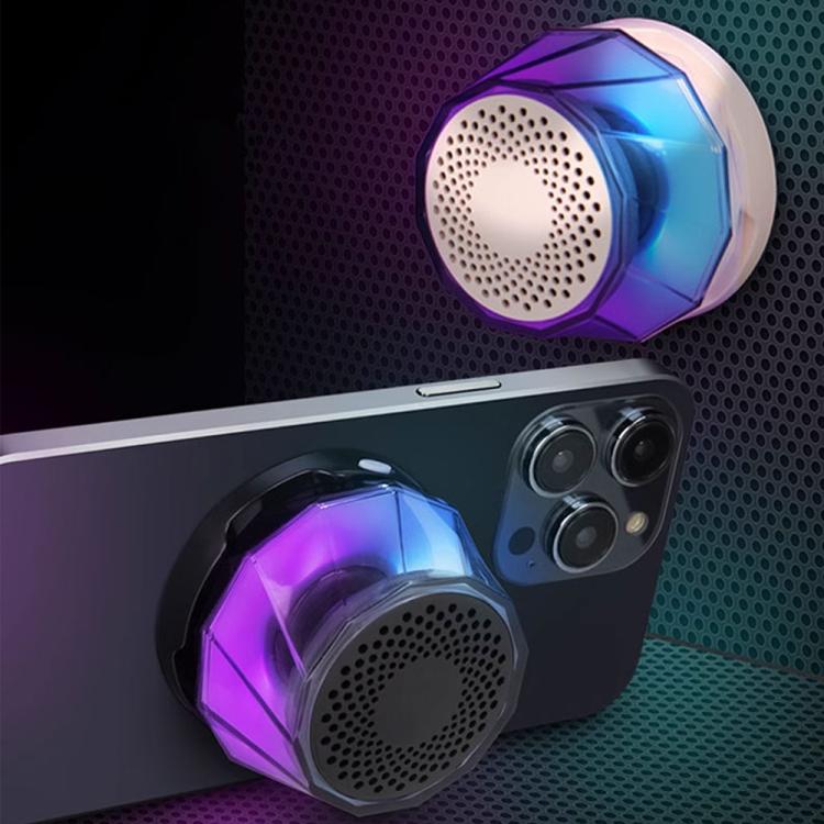 RK-C250 Portable RGB Atmosphere Light Magnetic Bluetooth Speaker with Wireless Charging Function