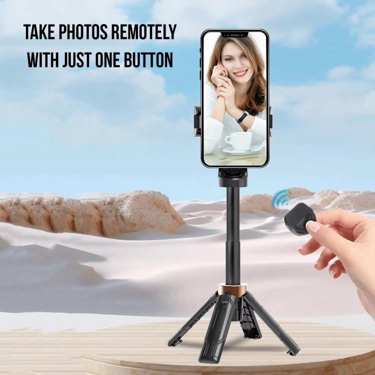 Pocket Mini Selfie Stick 3 In 1 Extendable Grip Phone Tripod With Bluetooth Remote Control