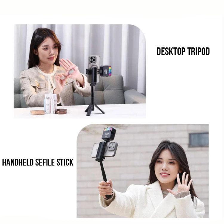 Pocket Mini Selfie Stick 3 In 1 Extendable Grip Phone Tripod With Bluetooth Remote Control