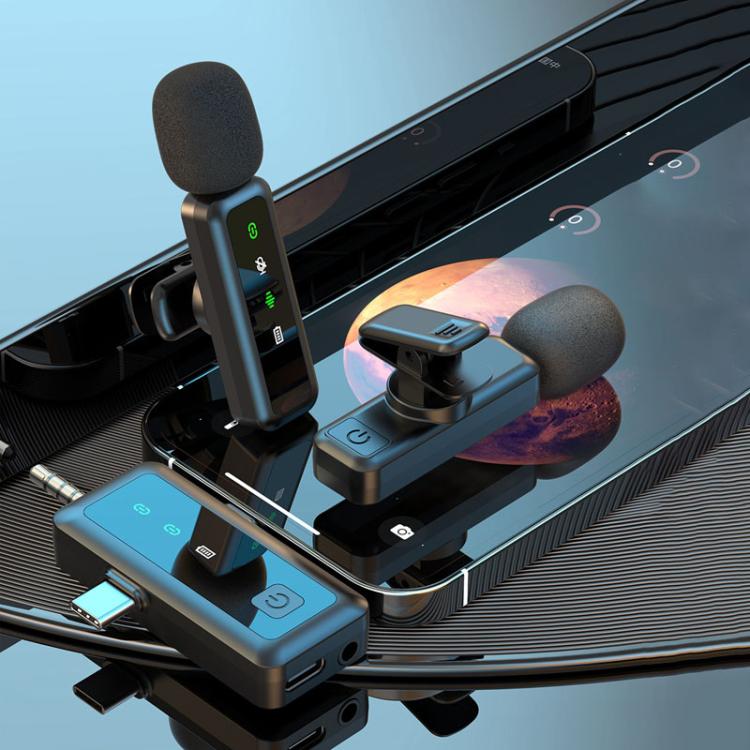 H65 3 In 1 Lavalier Wireless Microphone Outdoor Broadcast Noise Canceling Sports Camera Microphone