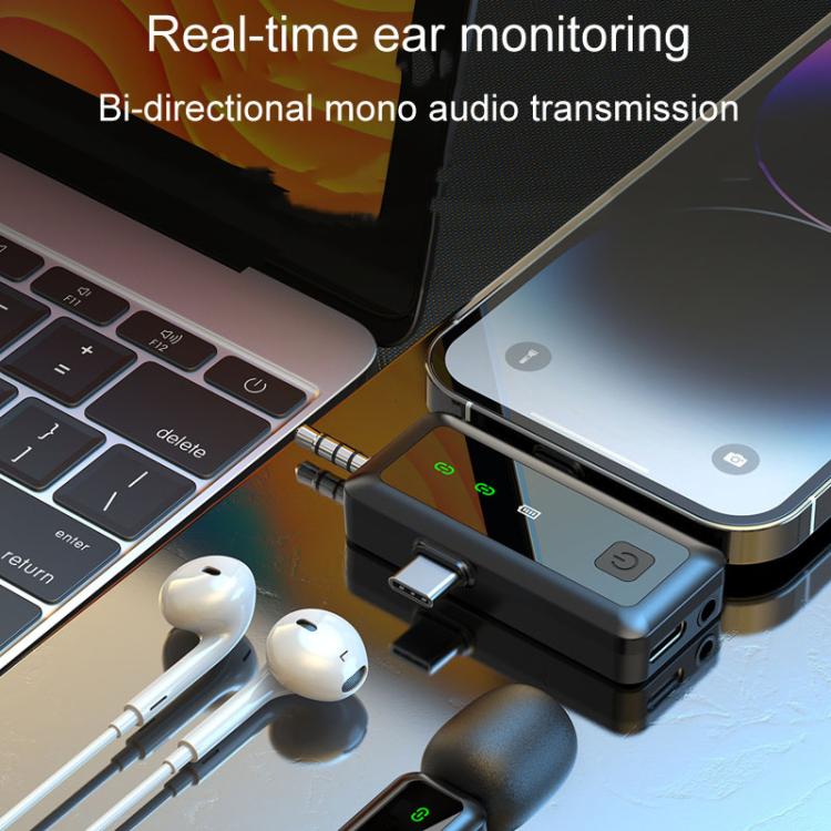 H65 3 In 1 Lavalier Wireless Microphone Outdoor Broadcast Noise Canceling Sports Camera Microphone