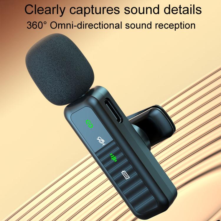 H63 Wireless Lavalier Microphone Live Shooting Audio Noise Canceling Device