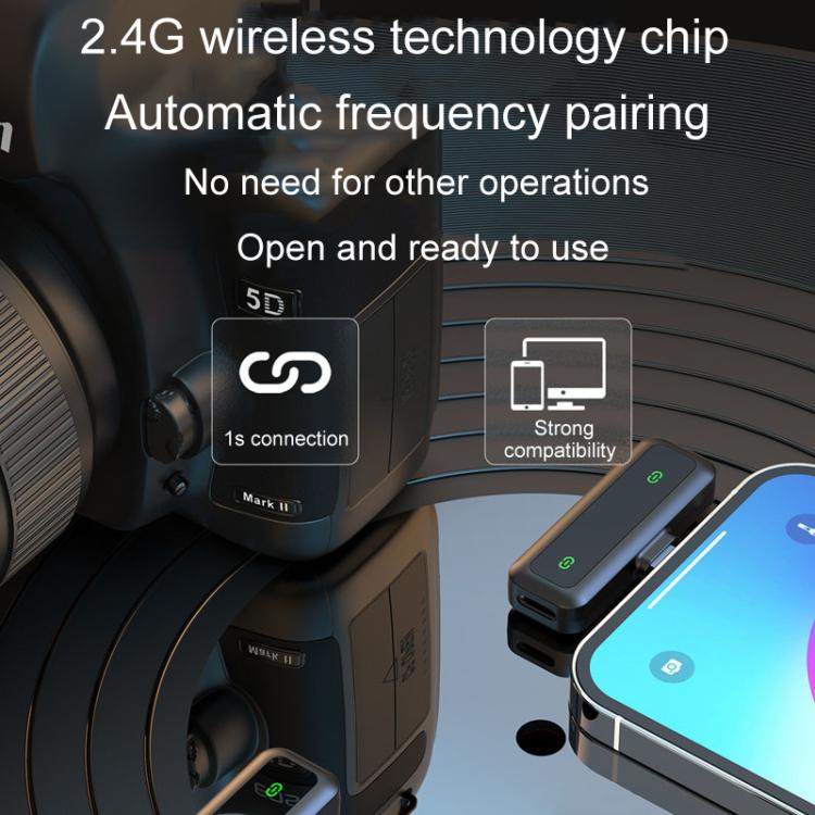 H63 Wireless Lavalier Microphone Live Shooting Audio Noise Canceling Device