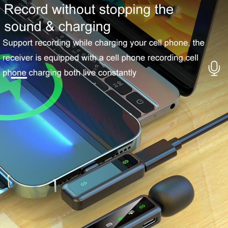 H63 Wireless Lavalier Microphone Live Shooting Audio Noise Canceling Device