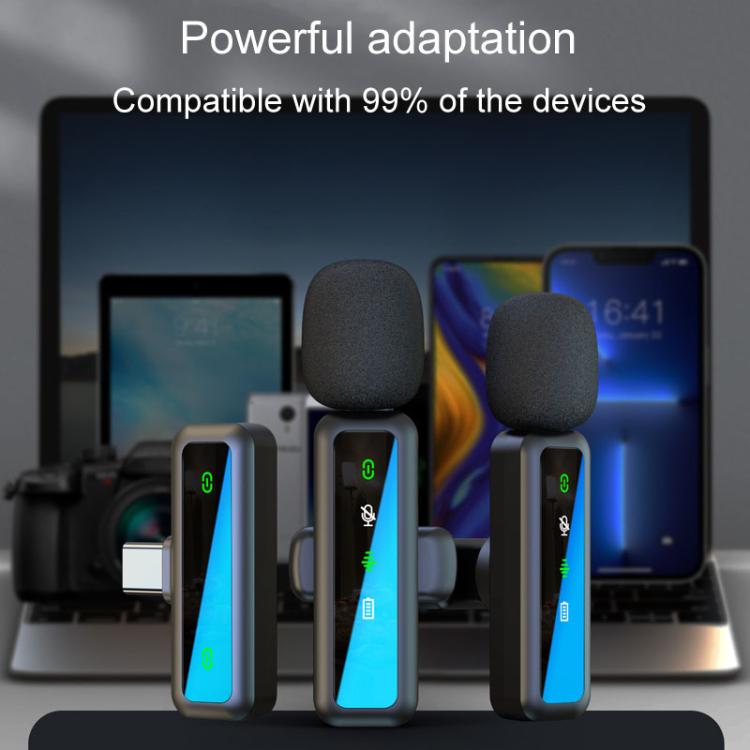 H63 Wireless Lavalier Microphone Live Shooting Audio Noise Canceling Device