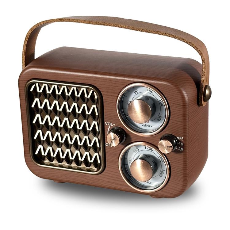 Retro Multifunctional Radio Bluetooth Speaker Handhled Audio Decoration Ornament