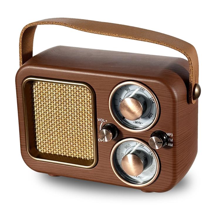 Retro Multifunctional Radio Bluetooth Speaker Handhled Audio Decoration Ornament