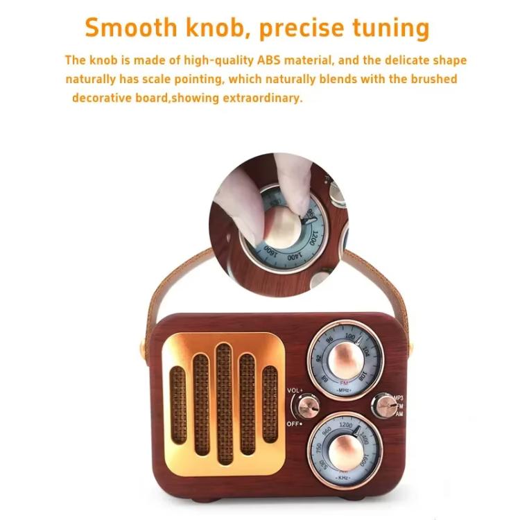 Retro Multifunctional Radio Bluetooth Speaker Handhled Audio Decoration Ornament