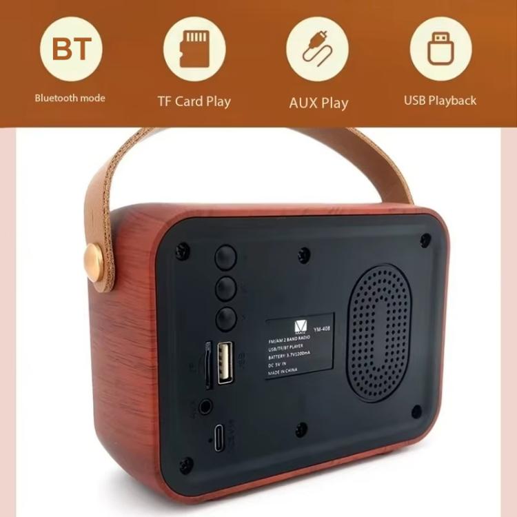Retro Multifunctional Radio Bluetooth Speaker Handhled Audio Decoration Ornament