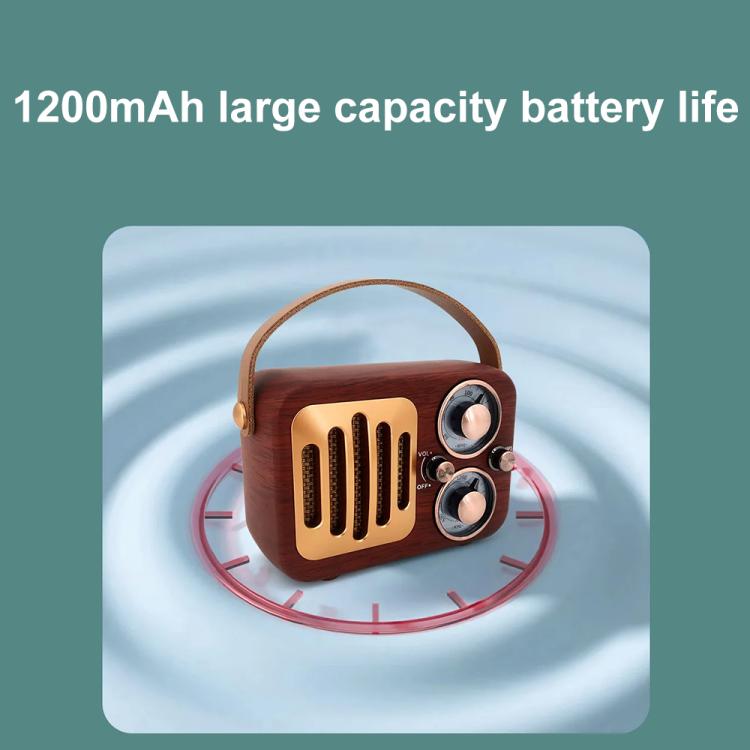 Retro Multifunctional Radio Bluetooth Speaker Handhled Audio Decoration Ornament