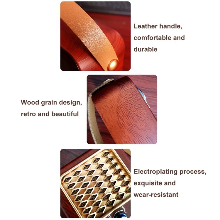 Retro Multifunctional Radio Bluetooth Speaker Handhled Audio Decoration Ornament